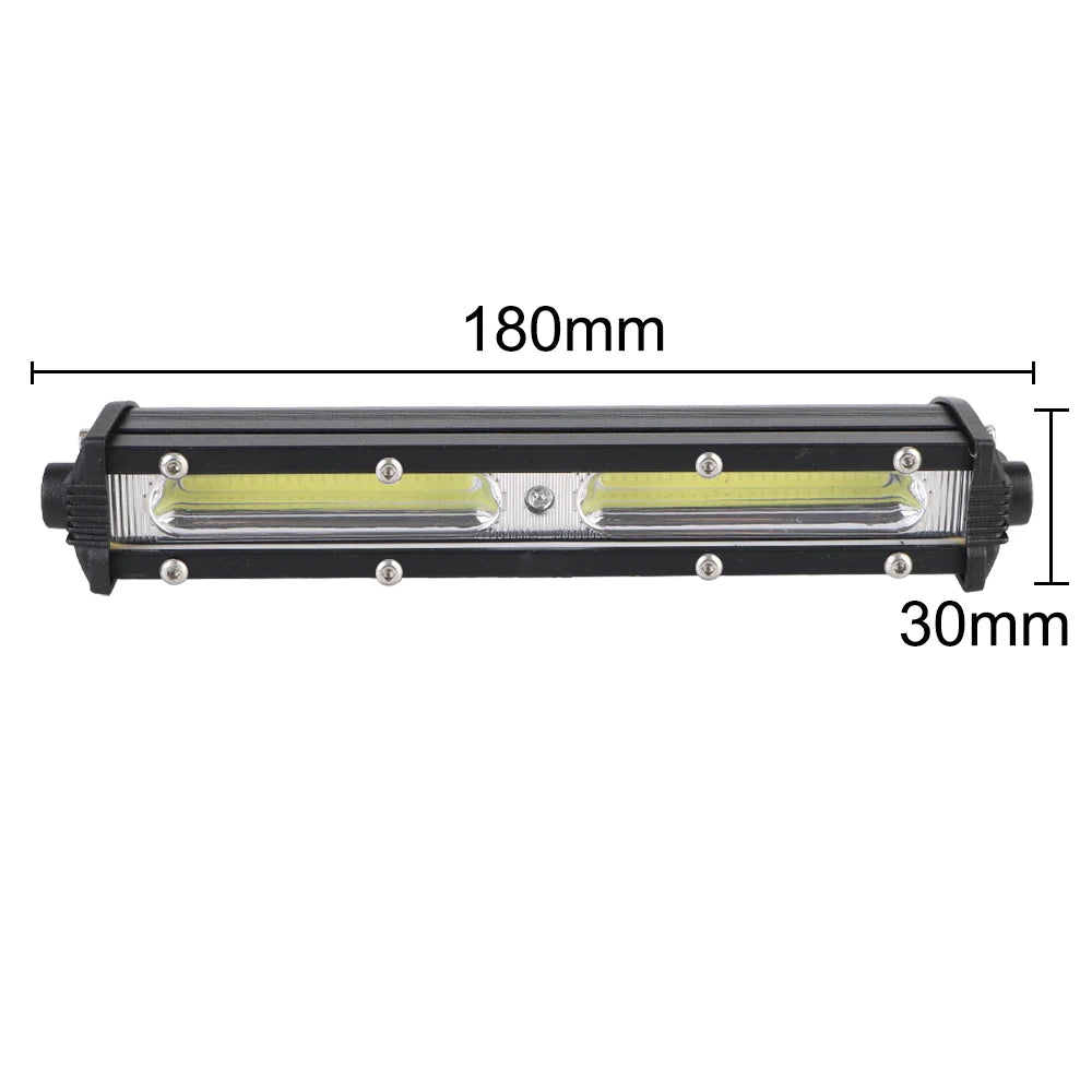 6500K Strip Headlight 12V Spotlight Bar Work Truck Lorry
