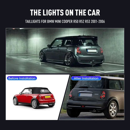 For BMW MINI Cooper R50 R52 Pair Tail R53 2001-2006 Drl Reverse