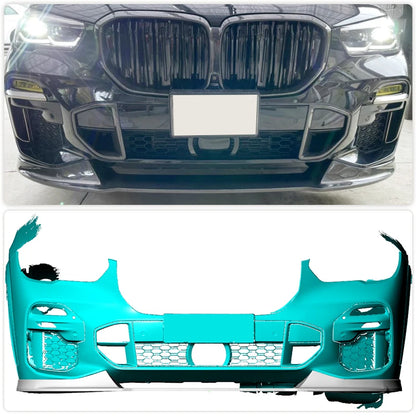 For BMW X5 G05 M-Sport Utility Carbon Fiber Front Bumper Lip