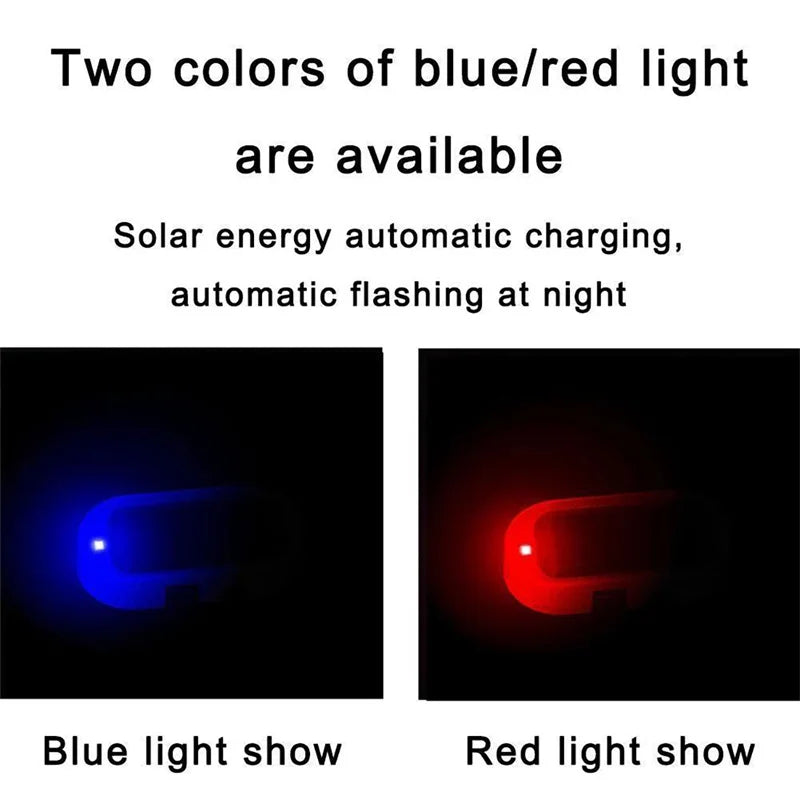 Solar Power Fake Dummy Alarm Warning Security anti-theft Flashing