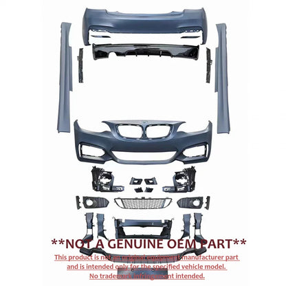For BMW 2 Series F22 F23 Upgrade M Tech Sport Front Rear Bumper