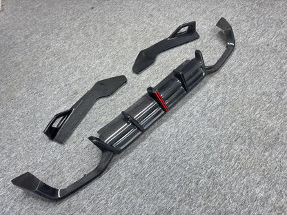 For BMW X4M Lci F98 2022+ Carbon Fiber Rear Bumper Diffuser