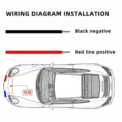 12V Red Blue Emergency Flash Signal IN1 Grille Assembly