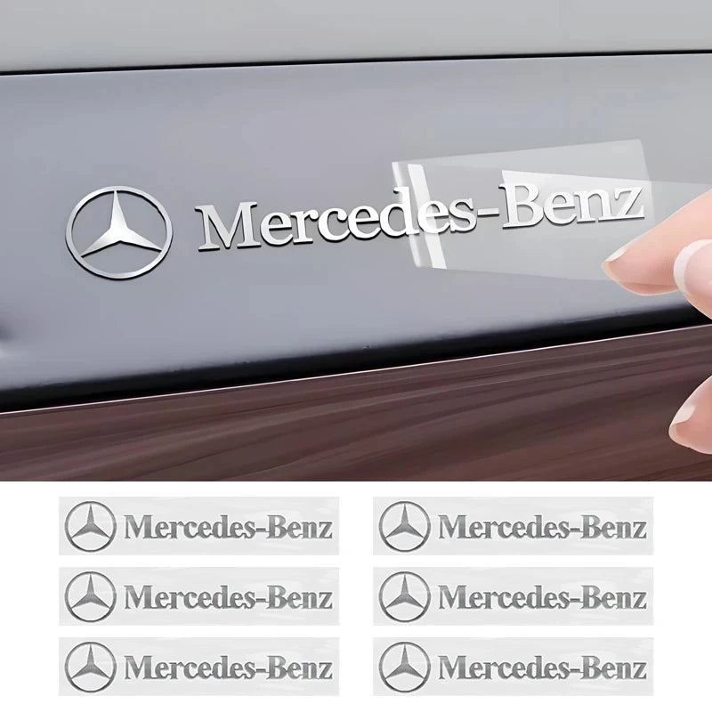 For Mercedes Benz Amg A B 3D Metal Emblem Sticker Interior