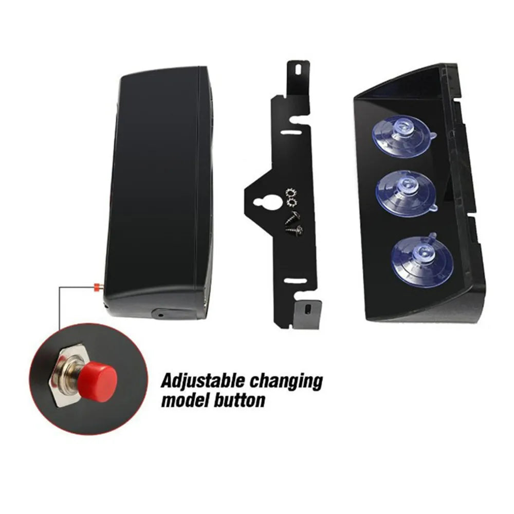 Windshield Dash Strobe Bar Truck Warning Flash 12V Emergency