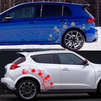 Creative Honeycomb Hexagon Vinyl Decals Waterproof Polygonal
