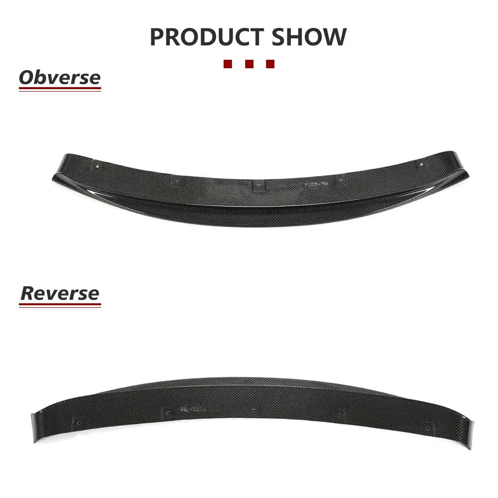 For BMW 6 Series F12 F13 Carbon Fiber Front Bumper Lip Spoiler