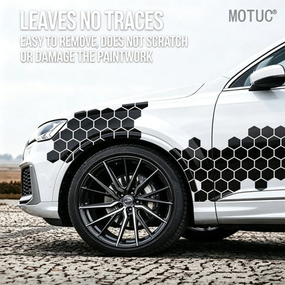 1SET Hexagonal Honeycomb Stickers Tuning Geometric Waterproof