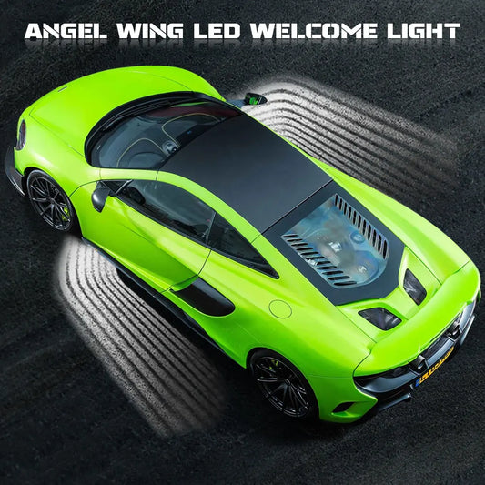 For Tesla BMW Golf Welcome Angel Wings Ange Carpet Puddle
