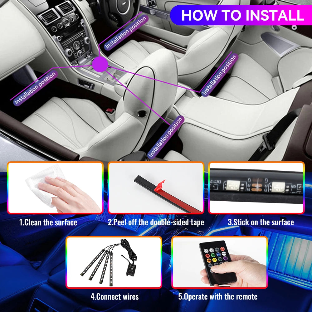 Neon Bar Interior Ambient Mood Foot Cigarette USB Lighter