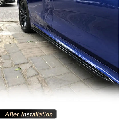 For BMW 3 Series G20 Lci ABS Gloss Black Side Skirts Extensions