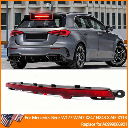 For Mercedes Benz W177 W247 X247 Red Lens Rear 3RD Third Brake