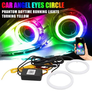 RGB Cotton Angel Eyes Halo Rings APP Control 2PCS