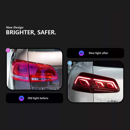 For Volkswagen Touareg LED Taillight Assembly Dynamic Steering