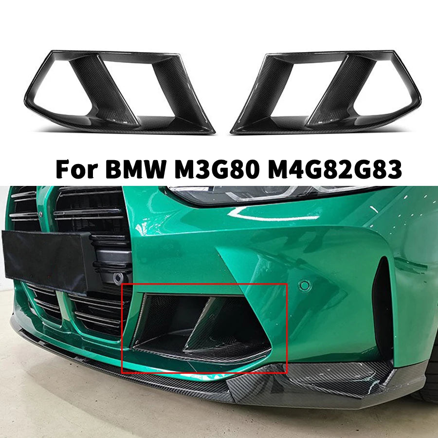 For BMW M3 G80 M4 G82 G83 Series Front Bumper Vent Carbon Fiber