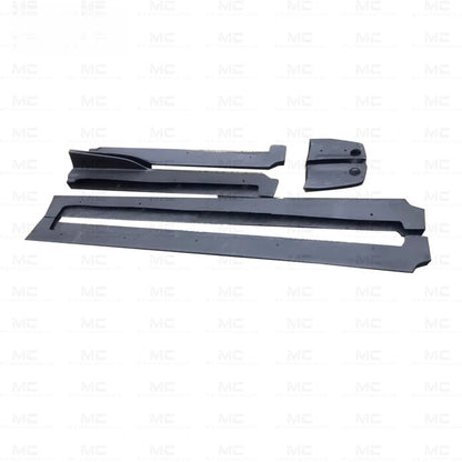 For Compact Crossover Fiberglass Side Skirt Lip Spoiler Kit