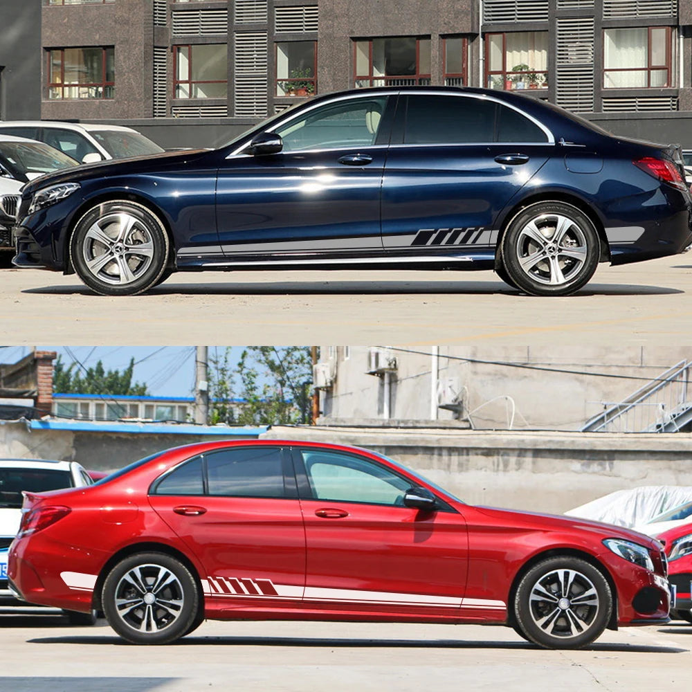 For Mercedes Benz W205 W204 W203 Stickers Line Decals W212 Glc