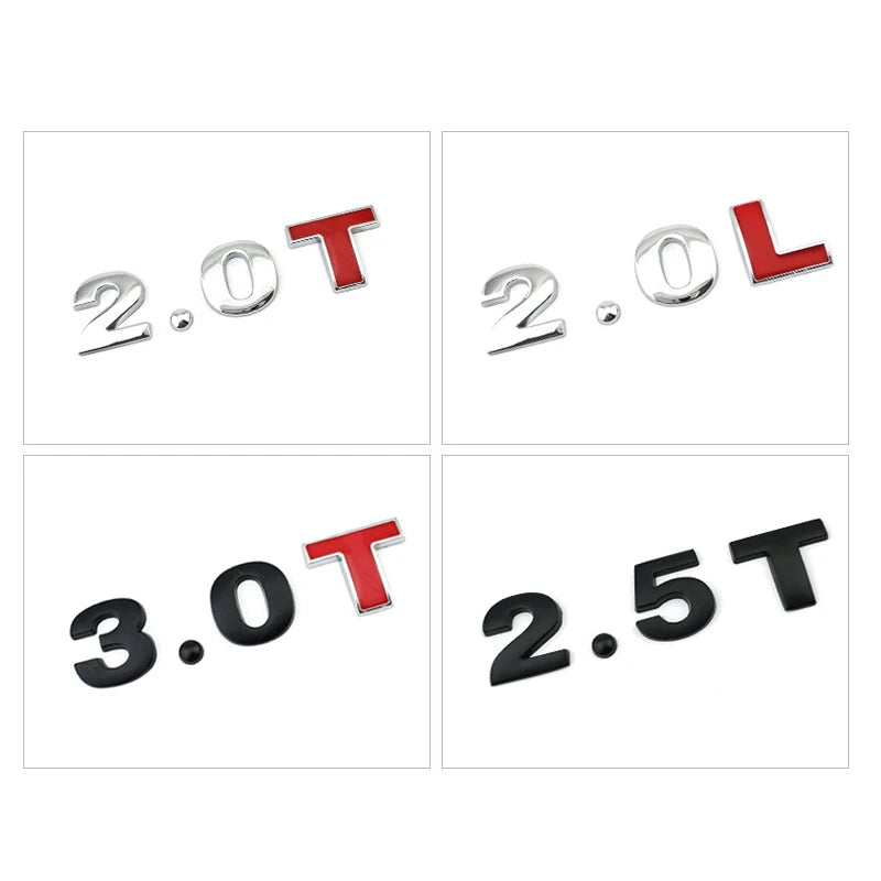 For Toyota Hyundai 3D Metal 45MM 25MM Letters Alphabet Emblem