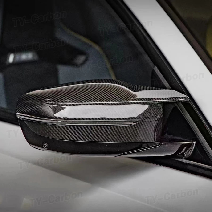 For BMW M2 G87 M3 G80 Real Dry Carbon Fiber Side Door Mirror