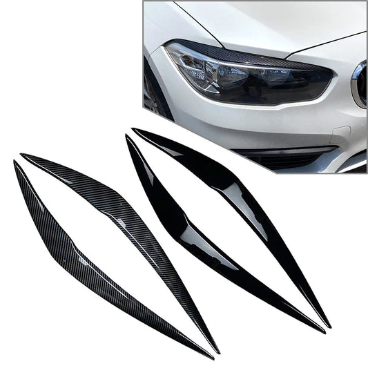 For BMW 1 Series F20 Late 1pair Front Headlight Eyebrow Eyelid