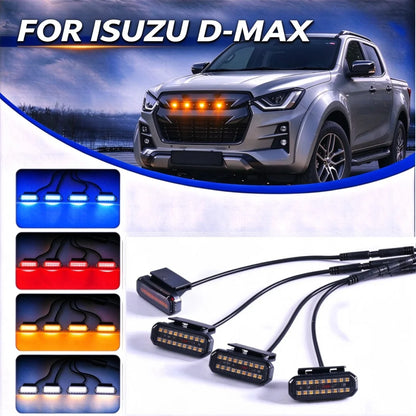 For Isuzu D-MAX LED Medium Grid Small Yellow Amber Red White Blue