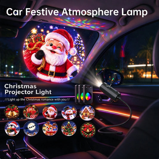 USB Christmas Definition Projection Hose Adjustable Angle Santa