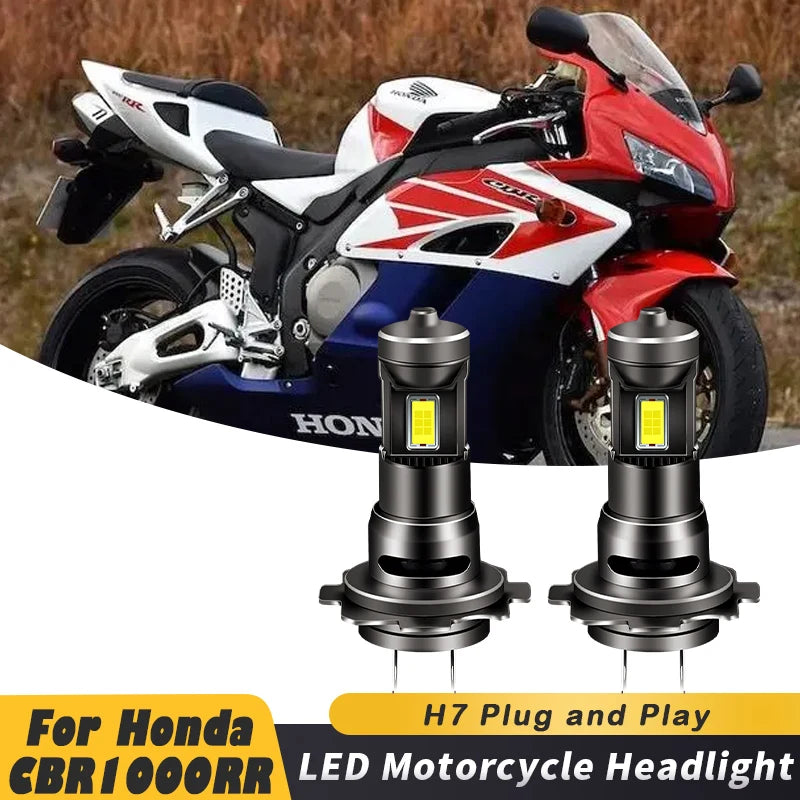 For Honda CBR1000RR 2004 2005 2006 2PCS 35W H7 6500K Bright