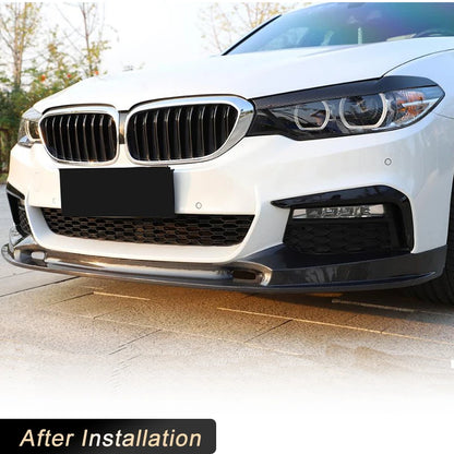 For BMW 5 Series G30 G31 Front Bumper Lip Spoiler Full Carbon