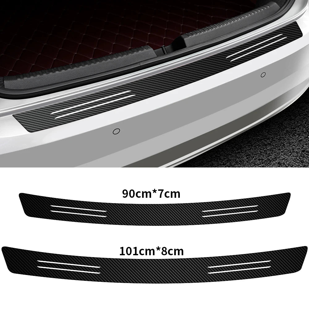 For BMW Audi MINI Lexus Mazda 1PC Carbon Fiber Texture Tail