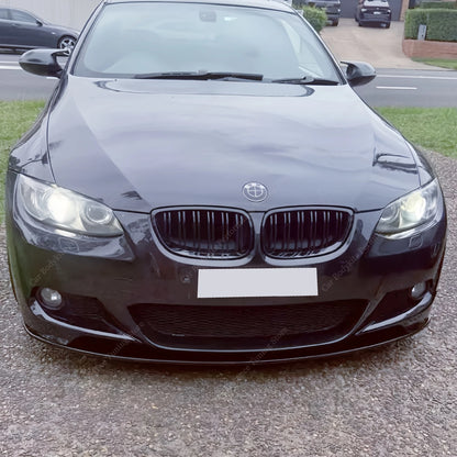 For BMW E92 E93 M Sport pre-lci 4PCS Mp Gloss Black Front Bumper