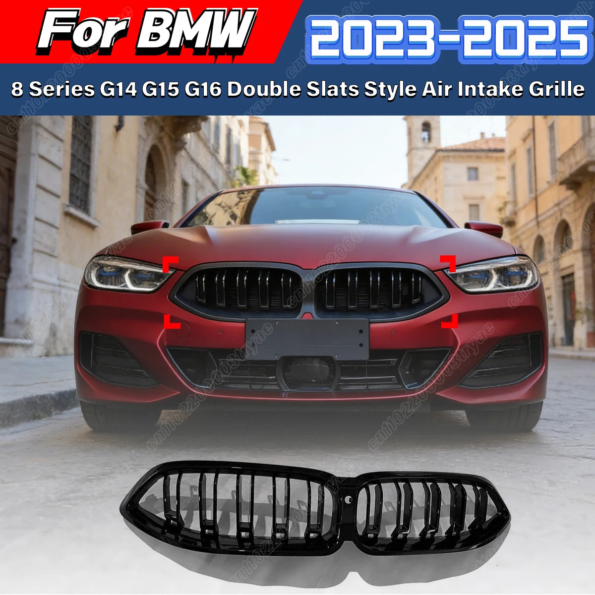 For BMW 8 Series G14 G15 G16 2023 M Sport Front Bumper Double