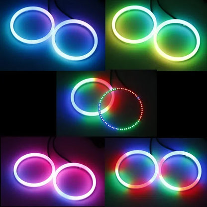 RGB Cotton Angel Eyes Halo Rings APP Control 2PCS