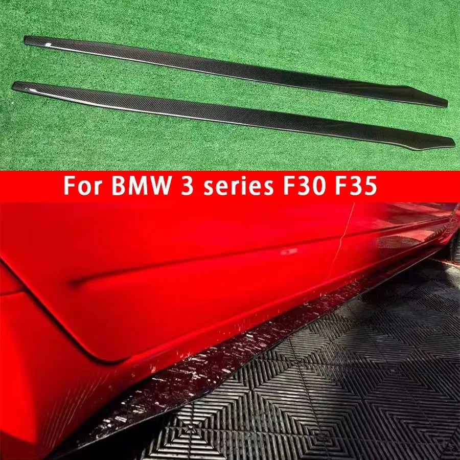 For BMW 3 Series F30 F35 Carbon Fiber Side Skirts Bumper
