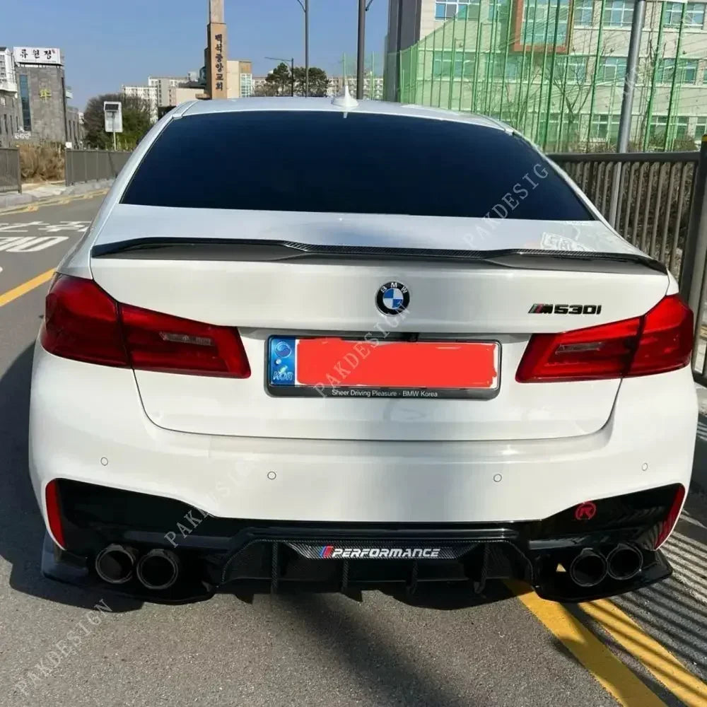 For BMW 5 Series G30 Lci ABS Rear Bumper Diffuser Side Splitter