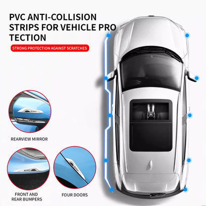 4PCS Night Glow Bumper Protector Thickened Pvc Silicone