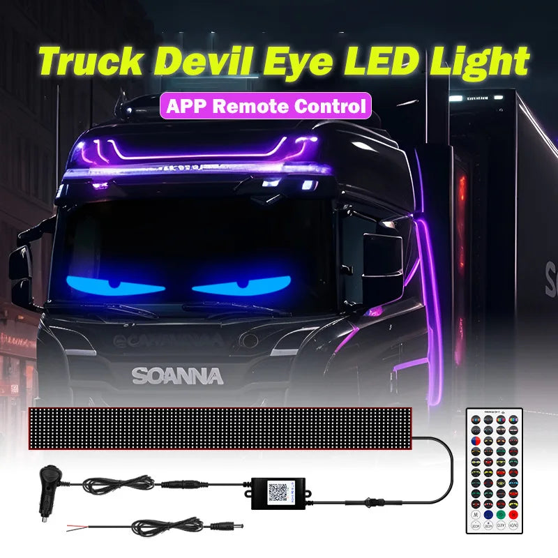 APP Truck Devil Eye Pixel Panel Remote Control Soft