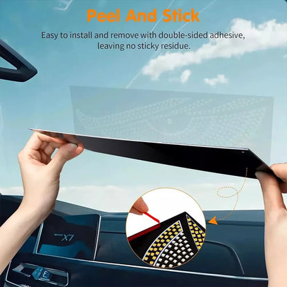2PCS Cars Windshield Devil Eyes USB Flashing Demon Flexible