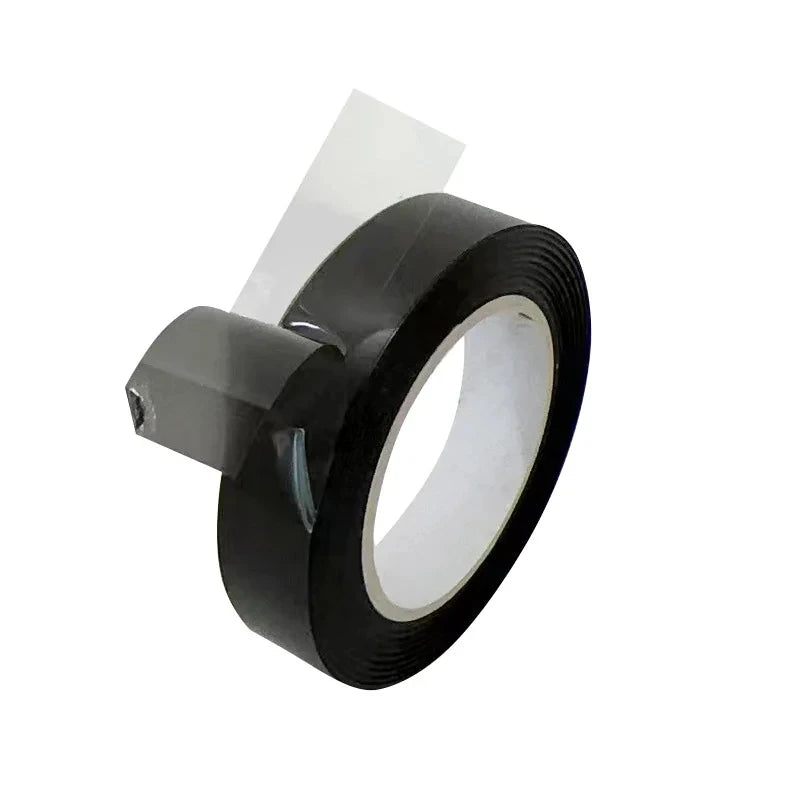 For 18 In 1 Acrylic LED 25M Roll Smoke Matte Black Tape Guide