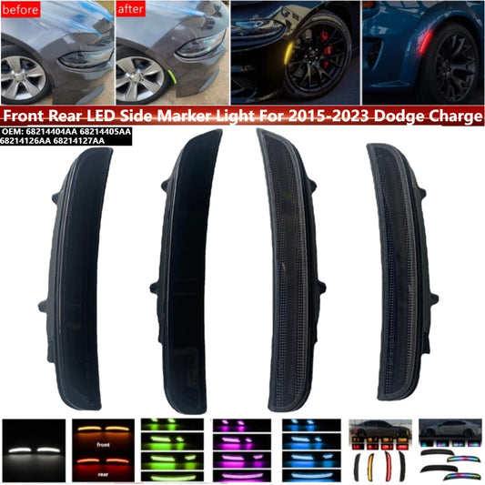 For Dodge Charger 2015-2023 7 Types 4PCS Set Front Rear Bumper