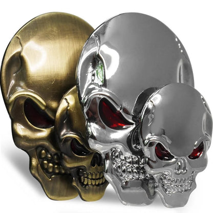 Stonego 3D Skull Logo Metal Body Stickers Zinc Alloy