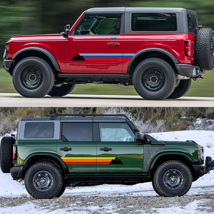 For Ford Bronco Wrapping Vinyl Film Sticker Door Side Stickers