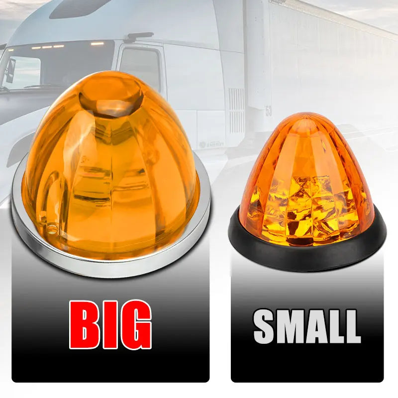 2PCS Lorry Side Truck Marker Signal Indicator Trailer Watermelon