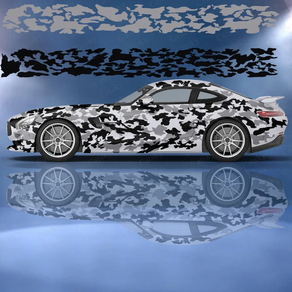 Camouflage Stickers Ita Tuning Racing Vinyl Decal Wrap Side