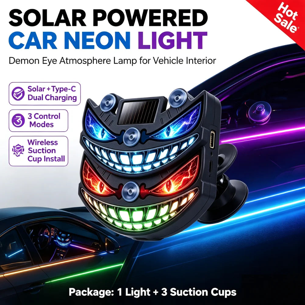 Solar Dynamic Neon Atmosphere Devil Eye Wireless Windshield