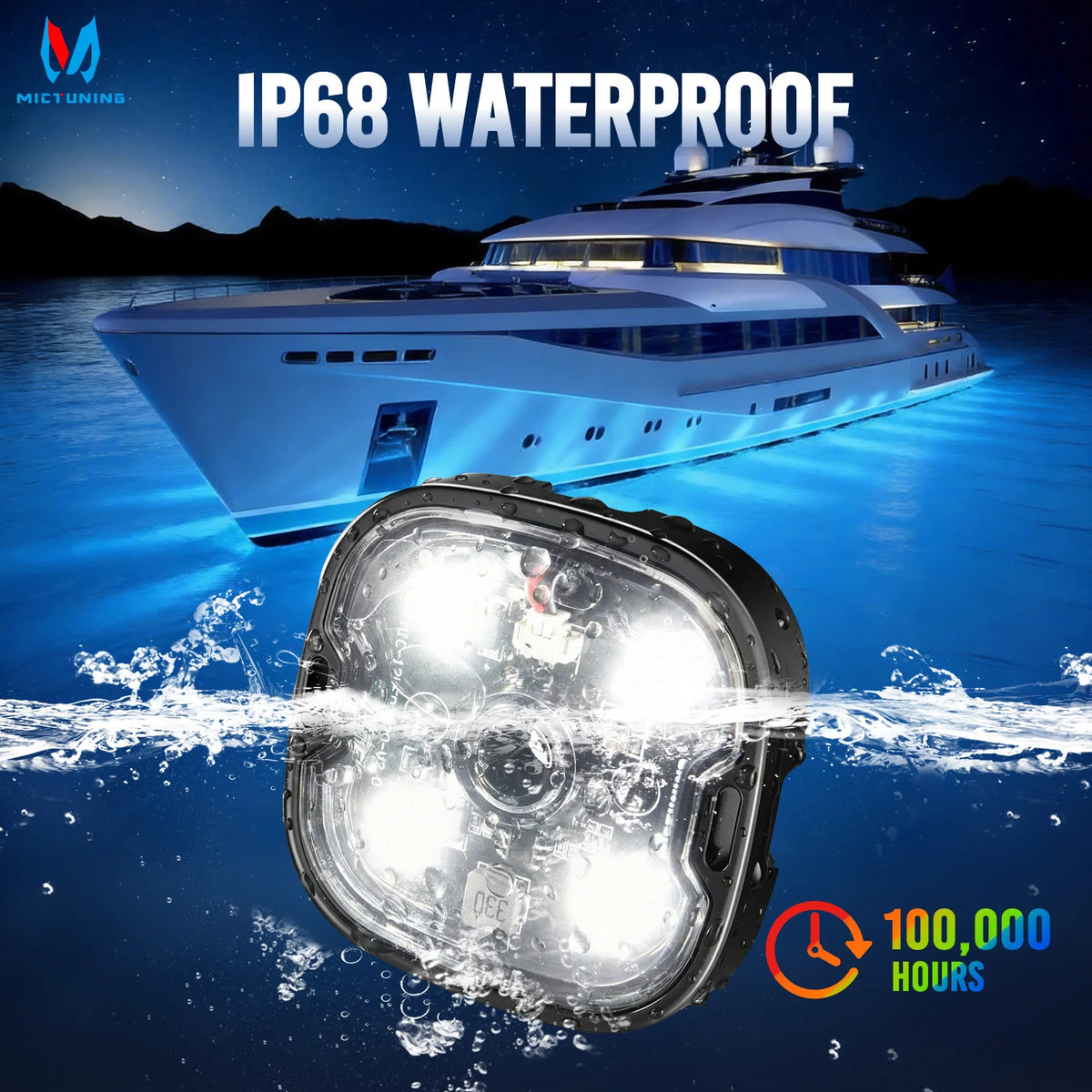 Mictuning Pods Rock Underglow Chassis Trucks Suvs IP68 Waterproof