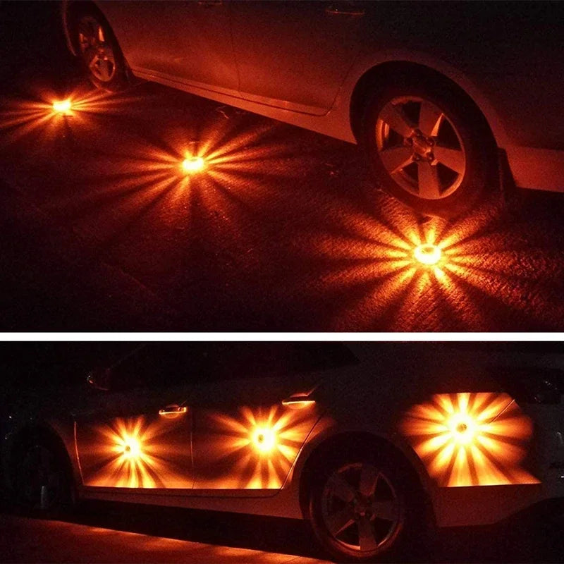 For Vehicles Flashing Flare Beacon Disc Rechargeable Road Flares