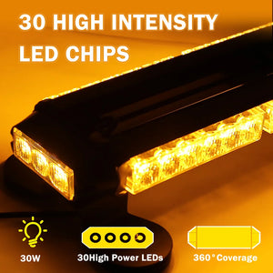 For Vehicle 30LED Strobe Flashing Warning Flasher Truck