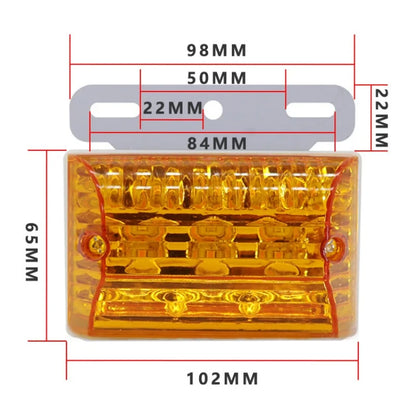 For Trailer Lighting Truck Clearance 24V Marker Van Side Red