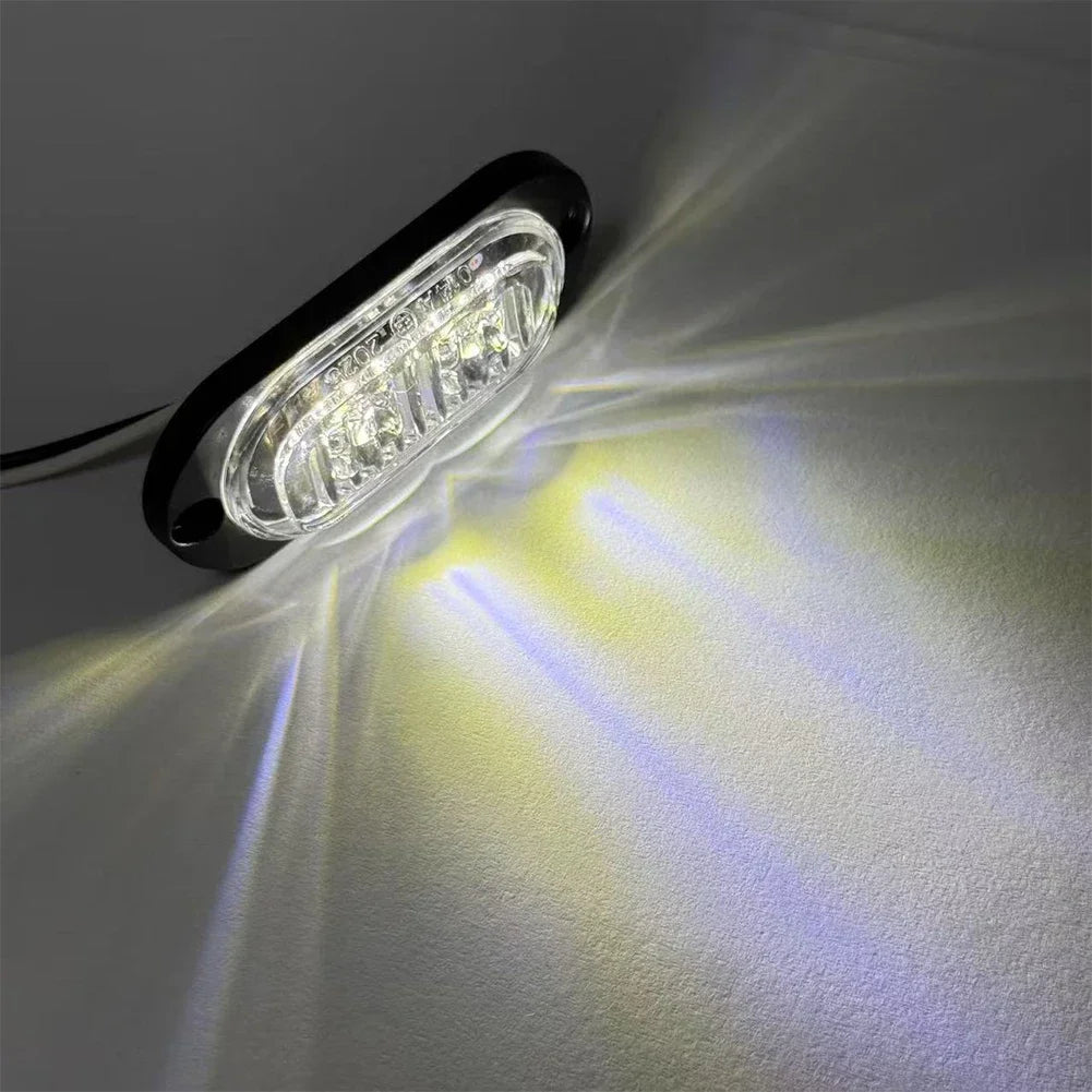Trailer Truck Side Marker Waterproof 2LED Lorry Van Bus