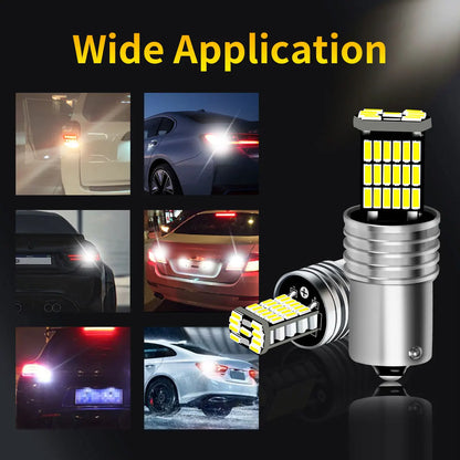 Super Bright 2PCS 1156 ba15s P21W Reverse bulbs4014 Rear